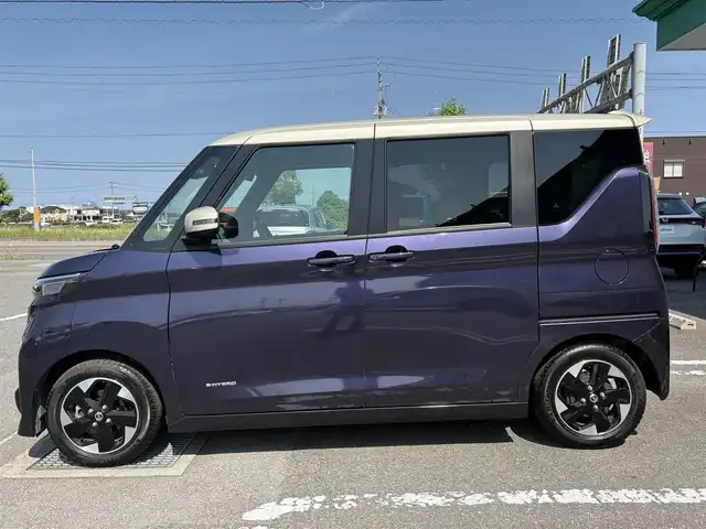 日産 ルークス HWS X プロパイロットED 徳島県 2020(令2)年 0.8万km パープル カラーコード（S45V11）/ワンオーナー車　/エマージェンシーブレーキ　/９型純正ナビゲーション　/（フルセグ/CD/DVD/SD/Bluetooth）/全方位モニター　/プロパイロット　/LEDヘッドライト/LEDデイライト/ハンズフリードア　/両側パワースライドドア　/サーキュレーター　/ＥＴＣ　/電気式パーキングブレーキ/オートホールド/ステアリングリモコン/プッシュスタート　/スペアキー/カーテンエアバック
