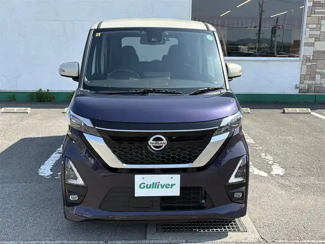 日産 ルークス HWS X プロパイロットED 徳島県 2020(令2)年 0.8万km パープル カラーコード（S45V11）/ワンオーナー車　/エマージェンシーブレーキ　/９型純正ナビゲーション　/（フルセグ/CD/DVD/SD/Bluetooth）/全方位モニター　/プロパイロット　/LEDヘッドライト/LEDデイライト/ハンズフリードア　/両側パワースライドドア　/サーキュレーター　/ＥＴＣ　/電気式パーキングブレーキ/オートホールド/ステアリングリモコン/プッシュスタート　/スペアキー/カーテンエアバック