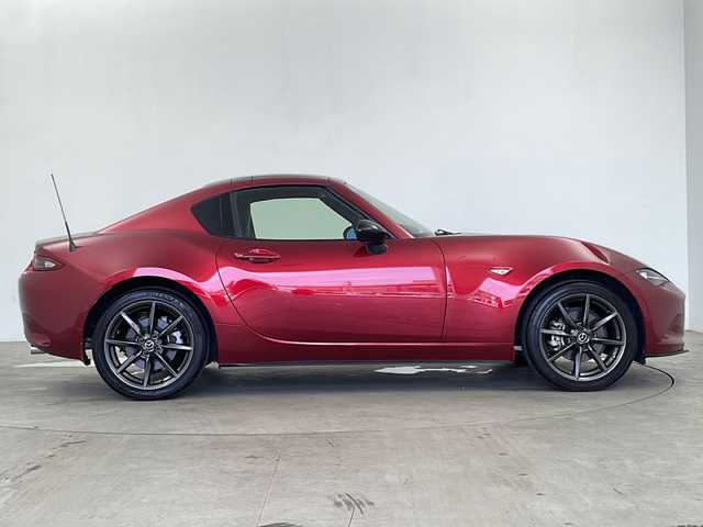 マツダ ロードスター ＲＦ RS 鹿児島県 2018(平30)年 2.4万km ソウルレッドクリスタルM 純正ナビ/（CD/DVD/BT/フルセグTV）/RECARO製レザー、アルカンターラコンビシート/BILSTEIN製ダンパー/電動オープンルーフ/6速MT/オートライト/オートワイパー/ステアリングスイッチ/革巻きステアリング/スマートキー/プッシュスタート/シートヒーター/アイドリングストップ