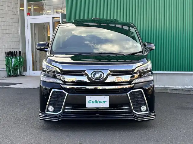 トヨタ ヴェルファイア Z Gエディション 宮城県 2015(平27)年 9.9万km ブラック ツインムーンルーフ/プリクラッシュセーフティー/レーダークルーズコントロール/＝＝＝/SILKBLAZEフロントエアロ/ダウンサスペンション/インテリジェントクリアランスソナー/純正ディーラーOP10インチナビ/フルセグTV/Bluetooth/CD/DVD/SD/ハーフレザーシート/ステリングヒーター/サンシェード/両側パワースライドドア/LEDヘッドライト/ウッドコンビハンドル/ステアリングスイッチ/スペアキー/純正18インチAW/保証書/取扱説明書