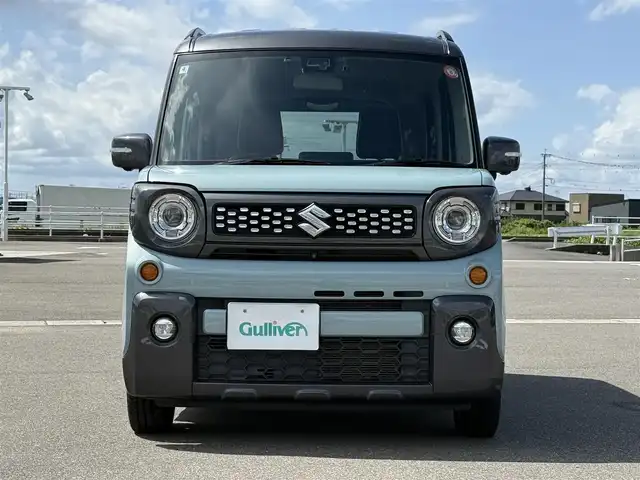 スズキ スペーシア ギア HYBRID XZターボ 佐賀県 2020(令2)年 5.8万km オフブルーメタリック/ガンメタリック2トーンルーフ 純正9型ナビゲーション「CN-RZ853」/・AM/FM/CD/DVD/フルセグ/BT//・アラウンドビューモニター/カラーヘッドアップディスプレイ/両側パワースライドドア/純正OPシートカバー/ステアリングリモコン/ビルトインETC/LEDヘッドライト/・オートマチックハイビーム/スマートキー/フロアマット/ドアバイザー/新車保証書/取扱説明書/スペアキー1本/スズキ セーフティサポート/・クルーズコントロール/・デュアルセンサーブレーキサポート/・誤発進抑制機能（前方・後方）/・車線逸脱警報機能/・車線逸脱抑制機能/・ふらつき警報機能/・先行車発進お知らせ機能/・標識認識機能/・後退時ブレーキサポート/・ESP（車両走行安定補助システム）/・ヒルホールドコントロール