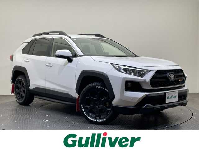 トヨタ ＲＡＶ４ アドベンチャー オフロードPKG 愛媛県 2021(令3)年 4.9万km スーパーホワイトⅡ ８型ナビ/フルセグ／Ｂｌｕｅｔｏｏｔｈ／ＵＳＢ/バックカメラ/衝突軽減ブレーキ/ＥＴＣ２．０/前後ドライブレコーダー/パワーバックドア/Ｄ席パワーシート/前後コーナーセンサー/ブラインドスポットモニター/レーンキープアシスト/オートマチックハイビーム/TRDアルミホイール