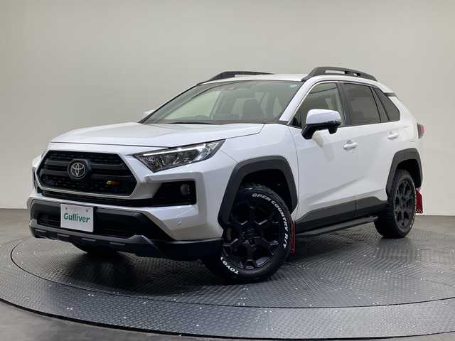 トヨタ ＲＡＶ４ アドベンチャー オフロードPKG 愛媛県 2021(令3)年 4.9万km スーパーホワイトⅡ ８型ナビ/フルセグ／Ｂｌｕｅｔｏｏｔｈ／ＵＳＢ/バックカメラ/衝突軽減ブレーキ/ＥＴＣ２．０/前後ドライブレコーダー/パワーバックドア/Ｄ席パワーシート/前後コーナーセンサー/ブラインドスポットモニター/レーンキープアシスト/オートマチックハイビーム/TRDアルミホイール