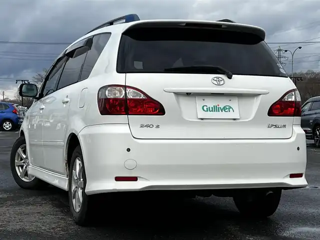 トヨタ イプサム 240s 道央・札幌 2006(平18)年 15.3万km スーパーホワイトⅡ ４WD/社外SDナビ/AM/FM/BT/CD/DVD/SD/ワンセグ/レーンキープアシスト/コーナーセンサー/革巻きステアリング/ステアリングリモコン/キセノンヘッドライト/フォグランプ/AC100V/電動格納ミラー/ウィンカーミラー/純正フロアマット/ドアバイザー/ルーフレール