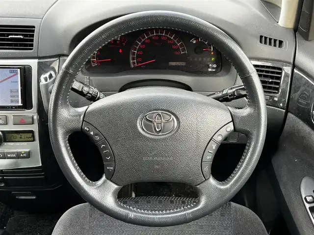 トヨタ イプサム 240s 道央・札幌 2006(平18)年 15.3万km スーパーホワイトⅡ ４WD/社外SDナビ/AM/FM/BT/CD/DVD/SD/ワンセグ/レーンキープアシスト/コーナーセンサー/革巻きステアリング/ステアリングリモコン/キセノンヘッドライト/フォグランプ/AC100V/電動格納ミラー/ウィンカーミラー/純正フロアマット/ドアバイザー/ルーフレール