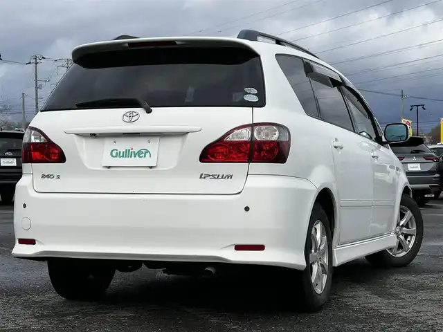 トヨタ イプサム 240s 道央・札幌 2006(平18)年 15.3万km スーパーホワイトⅡ ４WD/社外SDナビ/AM/FM/BT/CD/DVD/SD/ワンセグ/レーンキープアシスト/コーナーセンサー/革巻きステアリング/ステアリングリモコン/キセノンヘッドライト/フォグランプ/AC100V/電動格納ミラー/ウィンカーミラー/純正フロアマット/ドアバイザー/ルーフレール