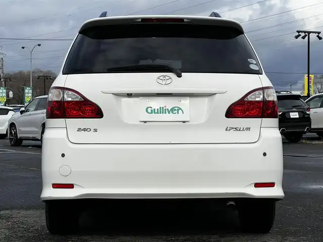 トヨタ イプサム 240s 道央・札幌 2006(平18)年 15.3万km スーパーホワイトⅡ ４WD/社外SDナビ/AM/FM/BT/CD/DVD/SD/ワンセグ/レーンキープアシスト/コーナーセンサー/革巻きステアリング/ステアリングリモコン/キセノンヘッドライト/フォグランプ/AC100V/電動格納ミラー/ウィンカーミラー/純正フロアマット/ドアバイザー/ルーフレール