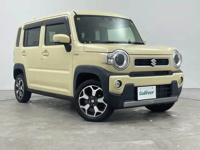 スズキ ハスラー HYBRID X 三重県 2020(令2)年 2.4万km シフォンアイボリーM /禁煙車//社外7型ナビ/　フルセグTV/CD/DVD/Bluetooth//純正アルミホイール//フォグライト//純正LEDヘッドライト//前方ドラレコ//前席シートヒーター//ETC//衝突軽減ブレーキシステム//レーンキープシステム//コーナーセンサー//アイドリングストップ//オートライト//ステアリングスイッチ