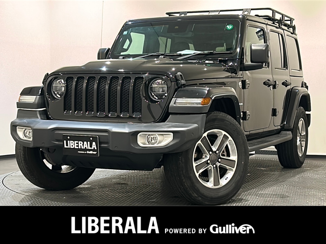 クライスラー・ジープ ラングラー アンリミテッド サハラ 新潟県 2021(令3)年 3.9万km ブラック SMITTYBILTディフェンダーラック/標準装備/サブウーハー付アルパイン製プレミアムスピーカー/オーディオナビゲーションシステムUconnect /8.4インチVGAタッチパネルモニター/・AM/FMラジオ/・地上デジタルテレビチューナー/・Bluetooth/・USB・iPod ・ iPhone/・AUX/ParkSense/ParkviewTMリアバックアップカメラ/アダプティブ クルーズ コントロール/ブラインドスポットモニター/リアクロスパスディテクション/LEDヘッドライト（オートレベリング機能）/・デイタイムランニングランプ/・オートハイビームヘッドライト/レザーシートJeepロゴ/フロントシートヒーター/ステアリングヒーター/ETC2.0