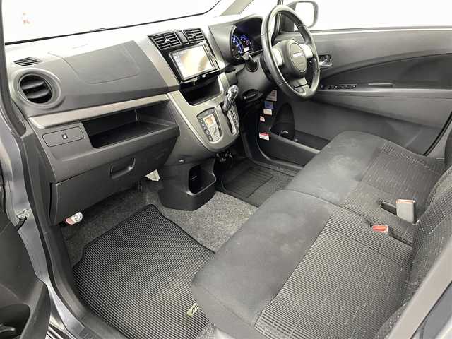 ダイハツ ムーヴ カスタム X SA 福島県 2013(平25)年 10.7万km タングステングレーM スマートアシスト/・衝突軽減システム/・AAC/・コーナーセンサー/・駐車支援システム/純正８インチＳＤナビ（NSZN-W63D）/・ＥＴＣ/・ＴＶ/・Bluetooth/・ＦＭ／ＡＭ/前後ドライブレコーダー/ＬＥＤヘッドライト/オートライト/純正アルミホイール/純正フロアマット/純正ドアバイザー/プッシュスタート/スマートキー/アイドリングストップ/ウィンカーミラー