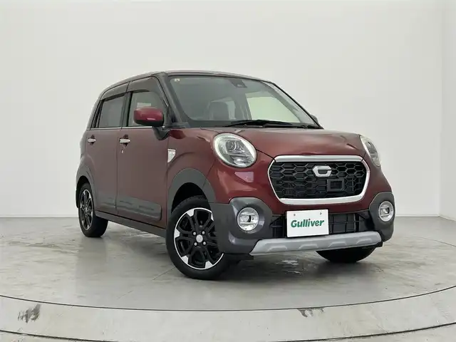 ダイハツ キャスト アクティバ G ターボ SAⅡ 宮城県 2016(平28)年 2.2万km ファイアークォーツレッドM 禁煙車/４WD/スマートアシストII/・衝突回避支援ブレーキ機能/・車線逸脱警報機能/ストラーダナビ（CD.DVD.BT.SD）CN-RS02WD/フルセグTV/ETC/ダウンヒルアシスト/アイドリングストップ/パーキングセンサー/横滑り防止/プッシュスタート/スマートキーｘ２/ＬＥＤヘッドライト/スタッドレスタイヤ積込み（ホイール付き）/2016年製ブリヂストンタイヤ