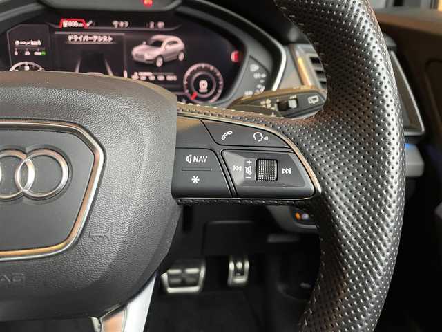 アウディ Ｑ５ 40TDIクワトロ 愛知県 2019(令1)年 2.3万km グレイシアホワイトメタリック パノラマSR /マトリクス アシスタンス /S line　パッケージ/アルカンターラ・レザーシート/純正ブラック19インチAW/ステアリングホイールエンブレム/純正ナビ /フルセグTV /360度カメラ /アシスタンスパッケージ /ブラインドスポット/パノラマサンルーフ /レーンキープ /マトリクスLED /バーチャルコックピット /赤キャリパー