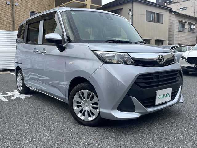 トヨタ タンク X S 広島県 2017(平29)年 5.1万km ブライトシルバーM /登録時走行距離/　　　　　　　50253キロ/ワンオーナー/アイドリングストップ/社外ナビ/バックカメラ/地デジ/左後パワースライドドア/ビルトインETC/新車時整備手帳/　　【保証書】/取扱説明書/