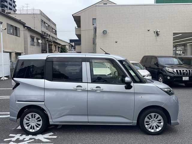トヨタ タンク X S 広島県 2017(平29)年 5.1万km ブライトシルバーM /登録時走行距離/　　　　　　　50253キロ/ワンオーナー/アイドリングストップ/社外ナビ/バックカメラ/地デジ/左後パワースライドドア/ビルトインETC/新車時整備手帳/　　【保証書】/取扱説明書/