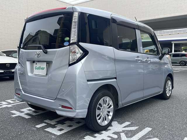 トヨタ タンク X S 広島県 2017(平29)年 5.1万km ブライトシルバーM /登録時走行距離/　　　　　　　50253キロ/ワンオーナー/アイドリングストップ/社外ナビ/バックカメラ/地デジ/左後パワースライドドア/ビルトインETC/新車時整備手帳/　　【保証書】/取扱説明書/