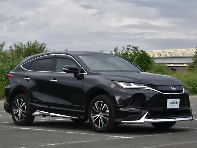 トヨタ ハリアー ハイブリッド G 福岡県 2024(令6)年 2.9万km プレシャスブラックパール 純正メーカーOP12.3インチディスプレイ/フルセグTV/Apple Carplay/Android Auto/デジタルインナーミラー（ドラレコ機能付き）/バックカメラ/ビルトインETC/モデリスタエアロ（F/S/R）/モデリスタマフラーカッター/D席パワーシート/ハーフレザーシート/パワーバックドア/トヨタセーフティセンス/・プリクラッシュセーフティ/・レーントレーシングアラート/・オートマチックハイビーム/・レーダークルーズコントロール/純正18インチアルミホイール/保証書・取説・スペアキー