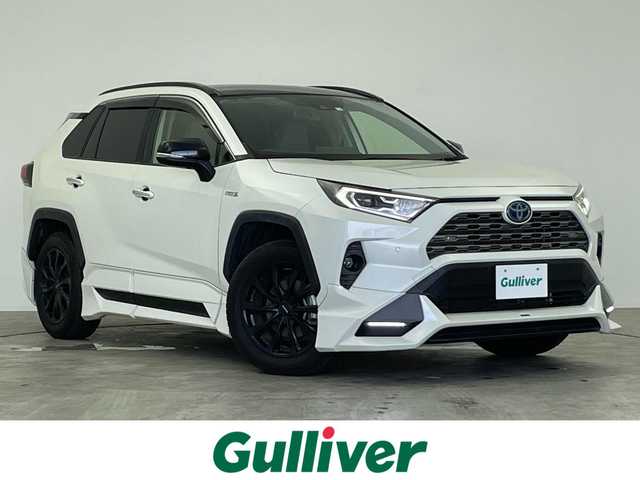 トヨタ ＲＡＶ４ ハイブリッドG 群馬県 2020(令2)年 5.1万km ホワイトパールクリスタルシャイン ＴＲＤエアロ　純正９インチナビ　パノラマルーフ　バックカメラ　レーダークルーズコントロール　レーンキープアシスト　プリクラッシュセーフティ　パワーバックドア　シートヒーター　前後ドラレコ　禁煙車