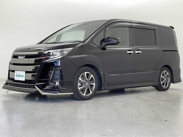 トヨタ ノア Si ダブルバイビー 宮城県 2018(平30)年 5万km ブラック モデリスタエアロ　/両側パワースライドドア/ハーフレザーシート/トヨタセーフティセンス/・プリクラッシュセーフティ/・レーンディパチャーアラート/・オートハイビーム　/純正10型ナビ/・CD・DVD・BT・USB・SD　/フルセグTV/バックカメラ　/ＬＥＤヘッドライト　/ＬＥＤフォグライト　/純正ドライブレコーダー（フロント）/クルーズコントロール　/ビルドインＥＴＣ　/純正フロアマット/純正ドアバイザー/純正16インチアルミホイール/アイドリングストップ/横滑り防止装置/ロールサンシェード