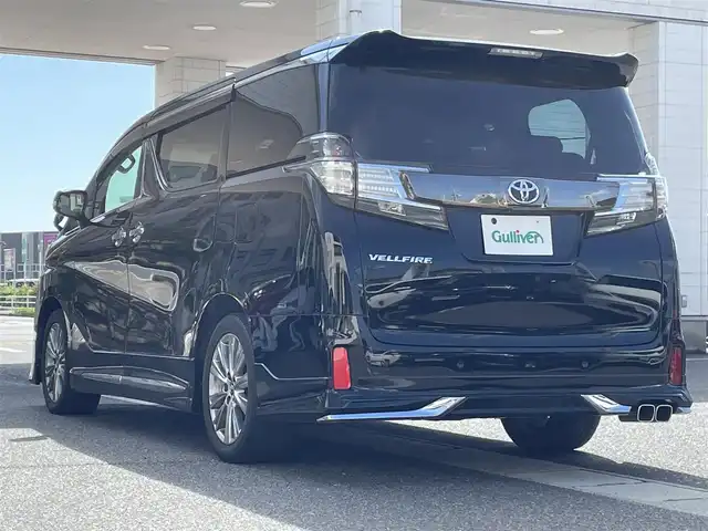 トヨタ ヴェルファイア Z Aエディション ゴールデンアイズ 岡山県 2016(平28)年 8.6万km ブラック モデリスタフルエアロ　純正１０型ナビ　純正１２．１型後席モニター　バックカメラ　ETC　両側電動スライドドア　電動リアゲート　ウッドコンビステアリング　クルーズコントロール　ＬＥＤ フォグ 禁煙車