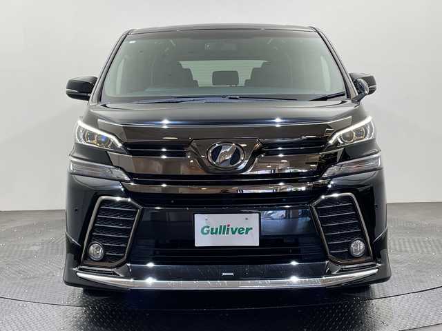 トヨタ ヴェルファイア Z Aエディション ゴールデンアイズ 愛媛県 2016(平28)年 8.6万km ブラック モデリスタエアロ/１２型後席用モニター/純正１０型ナビ/フルセグTV　Bluetooth/バックカメラ/クルーズコントロール/両側電動スライドドア/電動リアゲート/ＥＴＣ/オットマン/コーナーセンサー/純正フロアマット/ＬＥＤヘッドライト/禁煙車