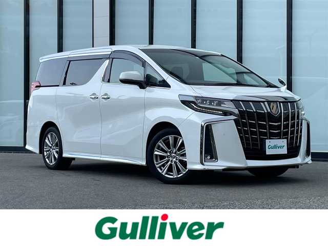 トヨタ アルファード S タイプゴールド 大阪府 2020(令2)年 5.9万km ホワイトパールクリスタルシャイン トヨタセーフティセンス/純正９インチナビ　/   フルセグTV/Bluetooth/USB/CD/DVDデッキ　/バックモニター　/１２．１インチ後席モニター/クリアランスソナー　/ブラインドスポットモニター/両側パワースライドドア　/レーダークルーズコントロール/電動リアゲート　/アイドリングストップ/前後ドライブレコーダー/オートマチックハイビーム/オットマン/純正18インチアルミホイール/純正フロアマット/プッシュスタート/スマートキー　/ＥＴＣ　/三眼ＬＥＤ