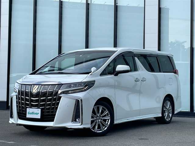 トヨタ アルファード S タイプゴールド 大阪府 2020(令2)年 5.9万km ホワイトパールクリスタルシャイン トヨタセーフティセンス/純正９インチナビ　/   フルセグTV/Bluetooth/USB/CD/DVDデッキ　/バックモニター　/１２．１インチ後席モニター/クリアランスソナー　/ブラインドスポットモニター/両側パワースライドドア　/レーダークルーズコントロール/電動リアゲート　/アイドリングストップ/前後ドライブレコーダー/オートマチックハイビーム/オットマン/純正18インチアルミホイール/純正フロアマット/プッシュスタート/スマートキー　/ＥＴＣ　/三眼ＬＥＤ