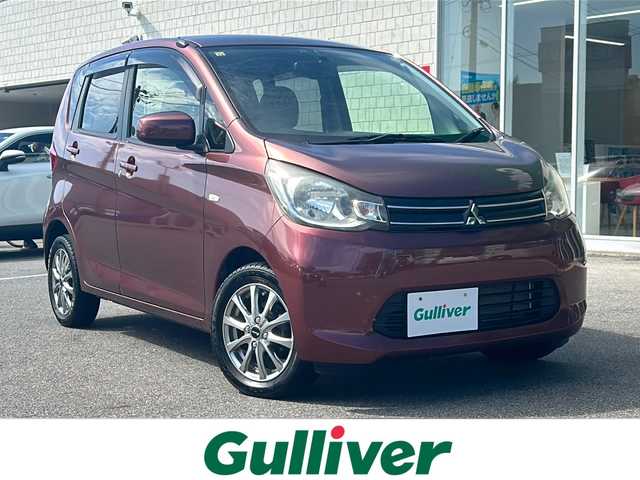三菱 ｅＫワゴン G 鳥取県 2013(平25)年 7.2万km チェリーブラウンパール CD/MD/AM/FM/デジタルインナーミラー/バックカメラ/アイドリングストップ/ドアバイザー/プッシュスタート/ETC/ベンチシート/スマートキー/HIDヘッドライト/USBポート/衝突安全ボディ/盗難防止システム