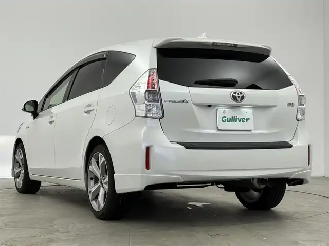 トヨタ プリウス α S ツーリングセレクション 愛知県 2013(平25)年 5万km ホワイトパールクリスタルシャイン 純正HDDナビ/・Bluetoot/・フルセグTV/・CD/DVD/・HDD/・SD/前後ドライブレコーダー/ビルトインETC/横滑り防止装置/オートライト/フォグランプ/ヘッドライトウォッシャー/トラクションコントロール/純正18インチAW/純正フロアマット/レザー調シートカバー/プッシュスタート/スマートキー/スペアキー