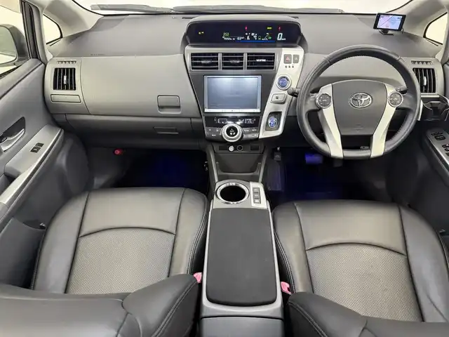 トヨタ プリウス α S ツーリングセレクション 愛知県 2013(平25)年 5万km ホワイトパールクリスタルシャイン 純正HDDナビ/・Bluetoot/・フルセグTV/・CD/DVD/・HDD/・SD/前後ドライブレコーダー/ビルトインETC/横滑り防止装置/オートライト/フォグランプ/ヘッドライトウォッシャー/トラクションコントロール/純正18インチAW/純正フロアマット/レザー調シートカバー/プッシュスタート/スマートキー/スペアキー