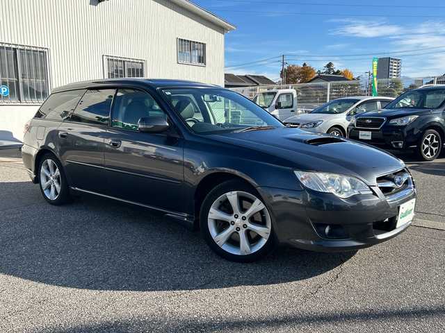 スバル レガシィ ツーリングワゴン 2．0GT アーバンセレクション 富山県 2008(平20)年 6.3万km ダイヤモンドグレーメタリック 4WDターボ/ルーフレール/スマートキー/ハーフレザーシート/社外ポータブルメモリーナビ(AVIC-MRP770)/純正CD/MDプレーヤー/デジタルTV/ETC/電格ウィンカーミラー/HIDヘッドライト/フォグ/プッシュスタート/ステアリングスイッチ/パドルシフト/純正17インチAW/トノカバー/リアスポイラー/純正フロアマット/純正ドアバイザー/皮巻きステアリング/保証書・取説/社外AWノーマルタイヤ車載(215/45R17)