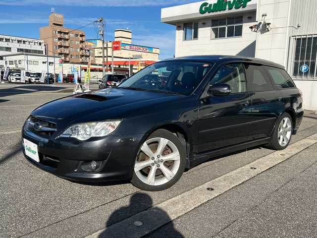 スバル レガシィ ツーリングワゴン 2．0GT アーバンセレクション 富山県 2008(平20)年 6.3万km ダイヤモンドグレーメタリック 4WDターボ/ルーフレール/スマートキー/ハーフレザーシート/社外ポータブルメモリーナビ(AVIC-MRP770)/純正CD/MDプレーヤー/デジタルTV/ETC/電格ウィンカーミラー/HIDヘッドライト/フォグ/プッシュスタート/ステアリングスイッチ/パドルシフト/純正17インチAW/トノカバー/リアスポイラー/純正フロアマット/純正ドアバイザー/皮巻きステアリング/保証書・取説/社外AWノーマルタイヤ車載(215/45R17)