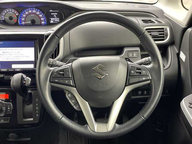 スズキ ソリオ バンディット HV MV 群馬県 2019(平31)年 1.7万km ピュアホワイトP 社外８インチナビ　全周囲カメラ　レーダークルーズコントロール　両側パワースライドドア　ＬＥＤ　ハイビームアシスト　シートヒーター　純正１５インチＡＷ　ＨＵＤ　パドルシフト　パドルシフト　ＥＴＣ　禁煙車