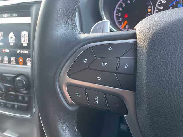 クライスラー・ジープ ジープ グランドチェロキー アップランド 山口県 2018(平30)年 4万km 黒 ４WD/純正HDDナビ/（AM/FM/Bluetooth/USB/ワンセグTV)/ミラーリング/アダプティブクルーズコントロール/バックカメラ/パワーシート（D/N）/パーキングアシスト/純正フロアマット/純正17インチアルミホイール/LEDヘッドライト/アイドリングストップ/スマートキー/ETC