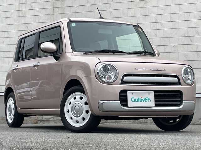 スズキ ラパン ショコラ X 山形県 2014(平26)年 3.7万km シャンパンピンクPM 禁煙車/４ＷＤ/シートヒーター/スマートキー/ＨＩＤヘッドライト/オートエアコン/純正１４インチアルミ/ショコラ専用合皮シート/アイドリングストップ/電動格納ミラー/盗難防止装置/プライバシーガラス/スタッドレス車載