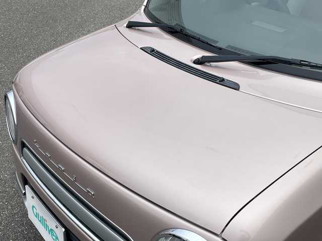 スズキ ラパン ショコラ X 山形県 2014(平26)年 3.7万km シャンパンピンクPM 禁煙車/４ＷＤ/シートヒーター/スマートキー/ＨＩＤヘッドライト/オートエアコン/純正１４インチアルミ/ショコラ専用合皮シート/アイドリングストップ/電動格納ミラー/盗難防止装置/プライバシーガラス/スタッドレス車載