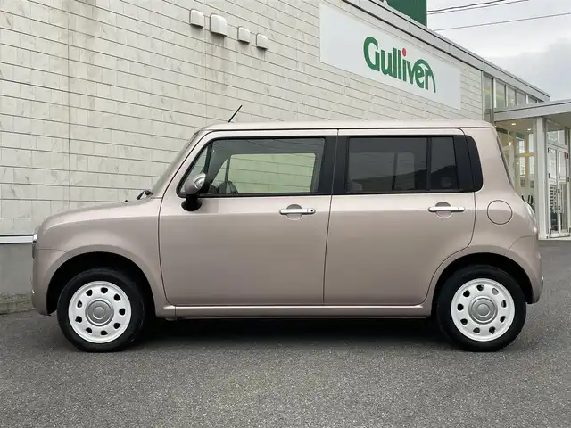 スズキ ラパン ショコラ X 山形県 2014(平26)年 3.7万km シャンパンピンクPM 禁煙車/４ＷＤ/シートヒーター/スマートキー/ＨＩＤヘッドライト/オートエアコン/純正１４インチアルミ/ショコラ専用合皮シート/アイドリングストップ/電動格納ミラー/盗難防止装置/プライバシーガラス/スタッドレス車載