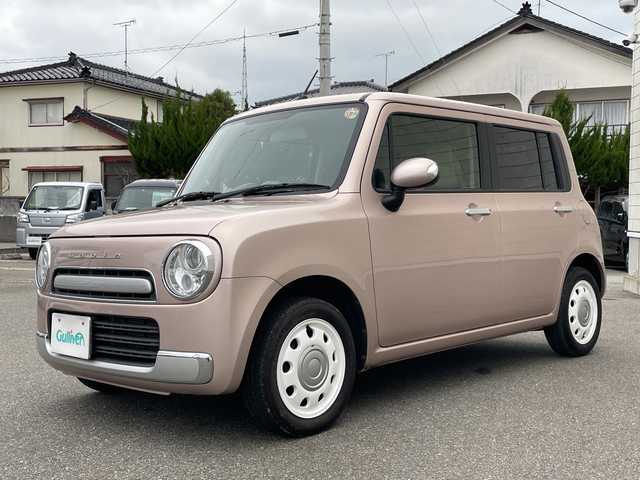 スズキ ラパン ショコラ X 山形県 2014(平26)年 3.7万km シャンパンピンクPM 禁煙車/４ＷＤ/シートヒーター/スマートキー/ＨＩＤヘッドライト/オートエアコン/純正１４インチアルミ/ショコラ専用合皮シート/アイドリングストップ/電動格納ミラー/盗難防止装置/プライバシーガラス/スタッドレス車載