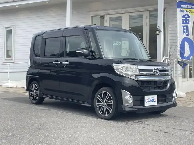 ダイハツ タント カスタム RS SA 秋田県 2014(平26)年 10.5万km ブラックマイカメタリック (株)IDOMが運営する【じしゃロン秋田店】の自社ローン専用車両になりますこちらは現金またはオートローンご利用時の価格です。自社ローンご希望の方は別途その旨お申付け下さい/ウィンカーミラー/両側パワースライドドア/プッシュスタート/ドアバイザー/スマートキー/フォグランプ