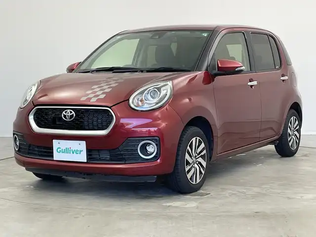 トヨタ パッソ モーダ　Gパッケージ 新潟県 2017(平29)年 2.3万km ファイアークォーツレッドM スマートアシスト/純正メモリナビ/　フルセグTV/BluetoothCD/DVD/SD/バックカメラ/ドライブレコーダー/ビルトインETC/アイドリングストップ/革巻きステアリング/ステアリングスイッチ/LEDヘッドライト/オートライト/フォグランプ/プッシュスタート/スマートキー/純正14インチAW/純正フロアマット/電動格納ウィンカーミラー/横滑り防止機能/禁煙車