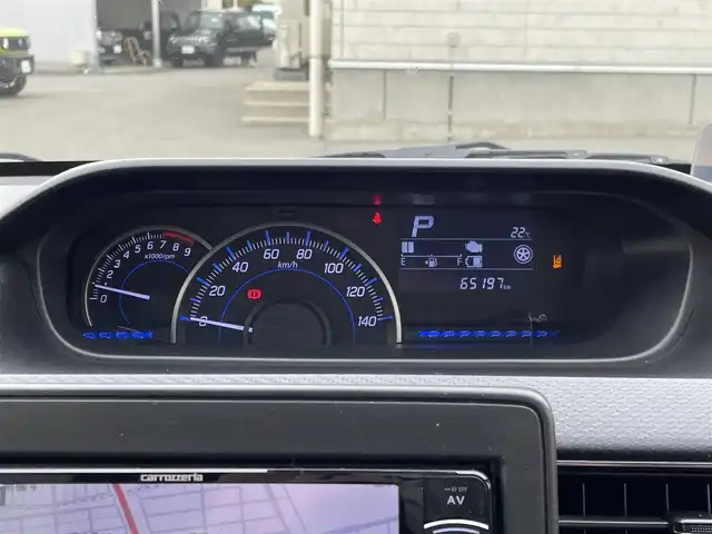 スズキ ワゴンＲ HYBRID FZ 山形県 2017(平29)年 6.6万km ブルーイッシュブラックパール3 カラーコード：ZJ3/レーダーブレーキサポート/プッシュスタート/社外メモリナビ：AVIC-RW800/（AM/FM/CD/フルセグ/Bluetooth）/ETC/ヘッドアップディスプレイ/AAC/シートヒーター(D席）/横滑り防止装置/レーンキープアシスト/オートライト/純正フロアマット/アイドリングストップ/純正アルミホイール/ステアリングスイッチ/スタッドレスタイヤ積み込み