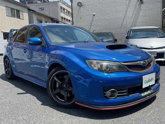 スバル インプレッサ ＷＲＸ STi 広島県 2007(平19)年 13万km WRブルーマイカ /登録時走行距離/　　　　　　　129784キロ/ターボ/4WD/社外ナビ/地デジ/レカロハーフレザーシート/スペアキー×１/ETC/新車時整備手帳/　　【保証書】/取扱説明書/