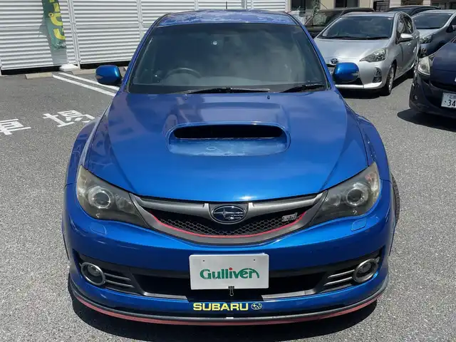 スバル インプレッサ ＷＲＸ STi 広島県 2007(平19)年 13万km WRブルーマイカ /登録時走行距離/　　　　　　　129784キロ/ターボ/4WD/社外ナビ/地デジ/レカロハーフレザーシート/スペアキー×１/ETC/新車時整備手帳/　　【保証書】/取扱説明書/