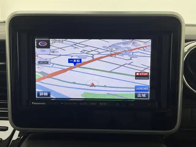 スズキ スペーシア カスタム HYBRID XS 兵庫県 2018(平30)年 5.8万km フェニックスレッドパール 社外SDナビ/（CD/DVD/SD/Bluetooth/フルセグTV）/・CN-5310D/バックカメラ/クリアランスソナー/LKA/横滑り防止装置/盗難防止装置/後方コーナーセンサー/プリクラッシュセーフティー/両側パワースライドドア/ハーフレザーシート/D席シートヒーター/ビルトインETC/LEDヘッドライト/LEDフォグランプ/オートライト/サーキュレーター/純正15インチアルミホイール/純正フロアマット/ドアバイザー/スマートキー/スペアキー1本/アイドリングストップ/ベンチシート