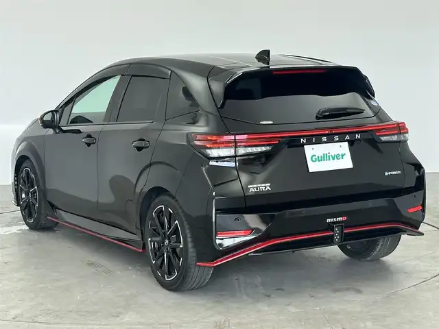 日産 オーラ ニスモ 愛知県 2021(令3)年 2.2万km スーパーブラック 純正9インチナビ/ワンオーナー/全方位カメラ/ステアリングリモコン/革巻きステアリング/セーフティーシールド/ハーフレザー/ドライブレコーダー/フルセグTV　/テレビキャンセラー/デジタルインナーミラー/ETC装備/オートホールド/オートライト/オートマチックハイビーム