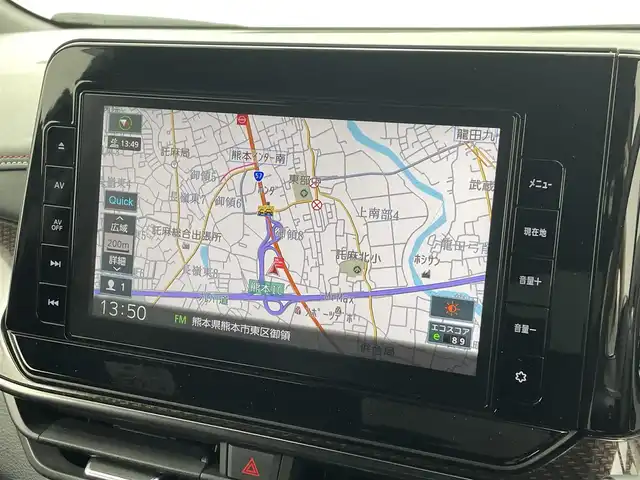 日産 オーラ ニスモ 熊本県 2021(令3)年 2.2万km スーパーブラック ワンオーナー/純正9インチナビ（BT・フルセグ・CD・DVD・SD・USB）/全方位カメラ/ビルトインETC/純正前方ドライブレコーダー/インテリジェントエマージェンシーブレーキ/踏み間違い衝突防止アシスト/標識認識機能/車線逸脱警報/車線逸脱防止支援システム/ふらつき警報機能/ブラインドスポットモニター/横滑り防止/前後クリアランスソナー/ハーフレザーシート/テレビキャンセラー/デジタルインナーミラー/オートホールド/オートライト/オートマチックハイビーム/LEDヘッドライト/スマートキー/プッシュスタート
