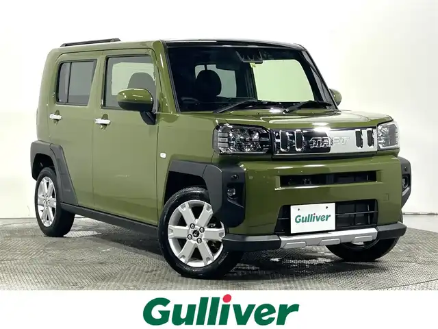 ダイハツ タフト G ターボ クロムベンチャー 大阪府 2022(令4)年 1.8万km フォレストカーキメタリック ガラスルーフ 純正ナビ(フルセグ/DVD再生/Bluetooth) バックカメラ 衝突軽減 レーダークルコン クリアランスソナー レーンアシスト アイドリングストップ シートヒーター