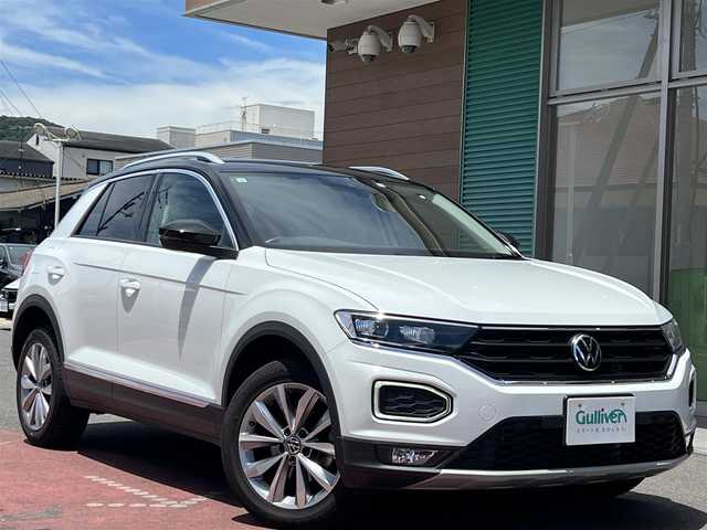 フォルクスワーゲン ＶＷ Ｔ－ロック TSI スタイル デザインPKG 香川県 2021(令3)年 3.2万km 白Ⅱ ワンオーナー/アップルカープレイ/アンドロイドオート/【Bluetooth】/バックカメラ/USB/電動リアゲート/レーンキープアシスト/衝突被害軽減システム/純正ビルトインETC2.0/純正前後ドライブレコーダー/純正17インチアルミ/ルーフレール/BSM/24年製サマータイヤ