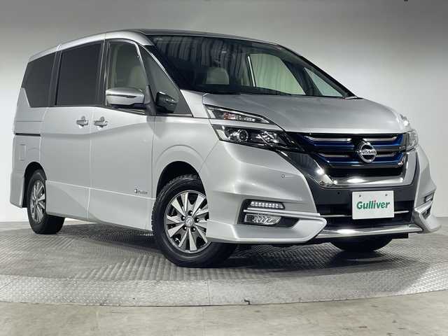 日産 セレナ e－パワー ハイウェイスター V 神奈川県 2018(平30)年 6.4万km ブリリアントシルバー プロパイロット/純正8型ナビ【MM517D-L】/・BT/フルセグTV/CD/DVD/BD/USB//AUX/アラウンドビューモニター/純正フリップダウンモニター/インテリジェントルームミラー/両側電動スライドドア/ハンズフリー/革巻きステアリング/ステアリングスイッチ/ステアリングヒーター/Autoライト/シートヒーター(D/N)/ETC/ドライブレコーダー/LEDヘッドライト/フォグランプ/インテリジェントキー/スペアキー/プッシュスタートボタン/2列目サンシェード/前後ソナー/純正15インチアルミホイール/純正フロアマット