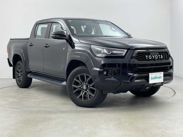 トヨタ ハイラックス Z GRスポーツ 新潟県 2023(令5)年 2.3万km アティチュードブラックマイカ ワンオーナー/4WD/純正メモリナビ/　Bluetooth/USB/プリクラッシュセーフティ/レーンキープアシスト/レーダークルーズコントロール/全方位モニター/前後コーナーセンサー/ハーフレザーシート/D席メモリーシート/ETC/アイドリングストップ/レザーステアリング/ステアリングスイッチ/パドルシフト/トノカバー