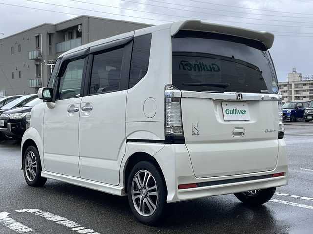 ホンダ Ｎ ＢＯＸ カスタム G Aパッケージ 石川県 2014(平26)年 4.7万km プレミアムホワイトパール シティブレーキアシスト/社外ナビTV/（AVIC-MRZ077/CD/DVD/Bluetooth/フルセグTV)/純正キセノンオートライト/純正フォグ/純正14インチアルミ/純正エアロ/純正フロアマット/左側電動スライドドア/オートエアコン/スマートキー/プッシュエンジンスタート